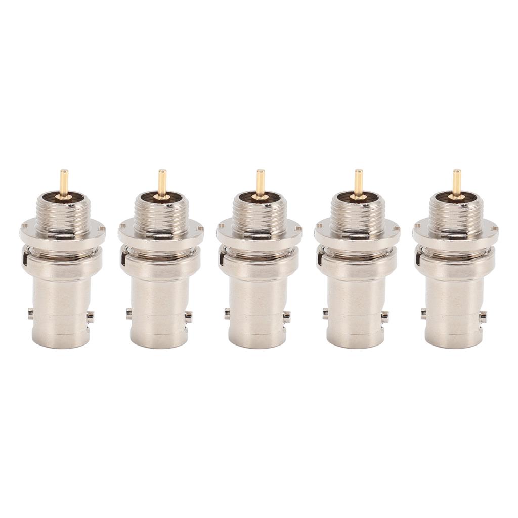 5pcs BNC Crimp Female Connector Professional Metal BNC Female Connector for Antenna VHF UHF CB Amateur Radio Radio
