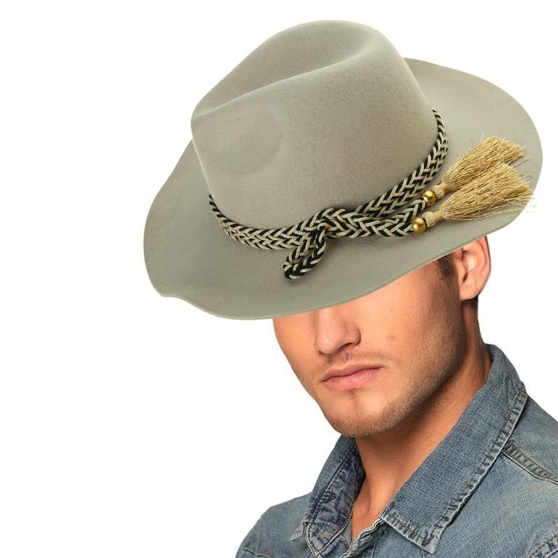 Cowboy Hat Fedoras Western Short-Brimmed Hat for Women Man Casual Wear Western Fedoras Man Women Unisex Wear