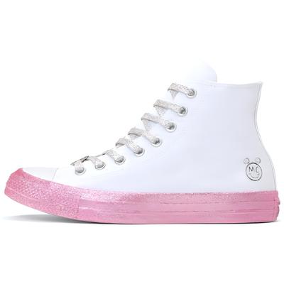 Miley Cyrus X Chuck Taylor All Star High Lace-up High Top Espadrilles Unisex Pink White