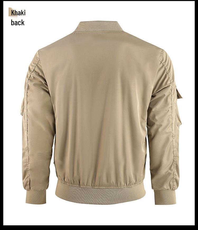 Men's Multi-pocket Water-resistant Bomber Jacket - European & American Style 8809