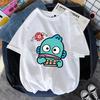 Hangyodon Women T-shirt Summer Short Sleeve 100% Cotton Men Tee Shirt Tops Cartoon Anime Fashion Couple Clothes Tops