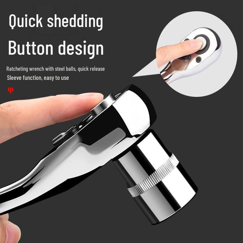 72-Tooth Quick Ratchet Socket Wrench for Car Repair