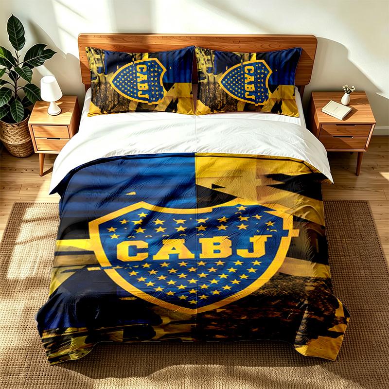 Club Atletico Boca Juniors (1) Sada 3 ks vhodná do ložnic měkká a pohodlná ideální dárek pro rodinu a přátele Zahrnuje jeden povlak na peřinu