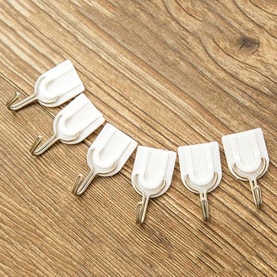 12Pcs Self Adhesive Bathroom Kitchen Stick On Wall Door Towel Holder Hook Hanger