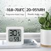 Hygrometer Temperatur- und Feuchtigkeitsmonitor Thermometer Hohe Genauigkeit Sensor LCD-Anzeige Großes Display