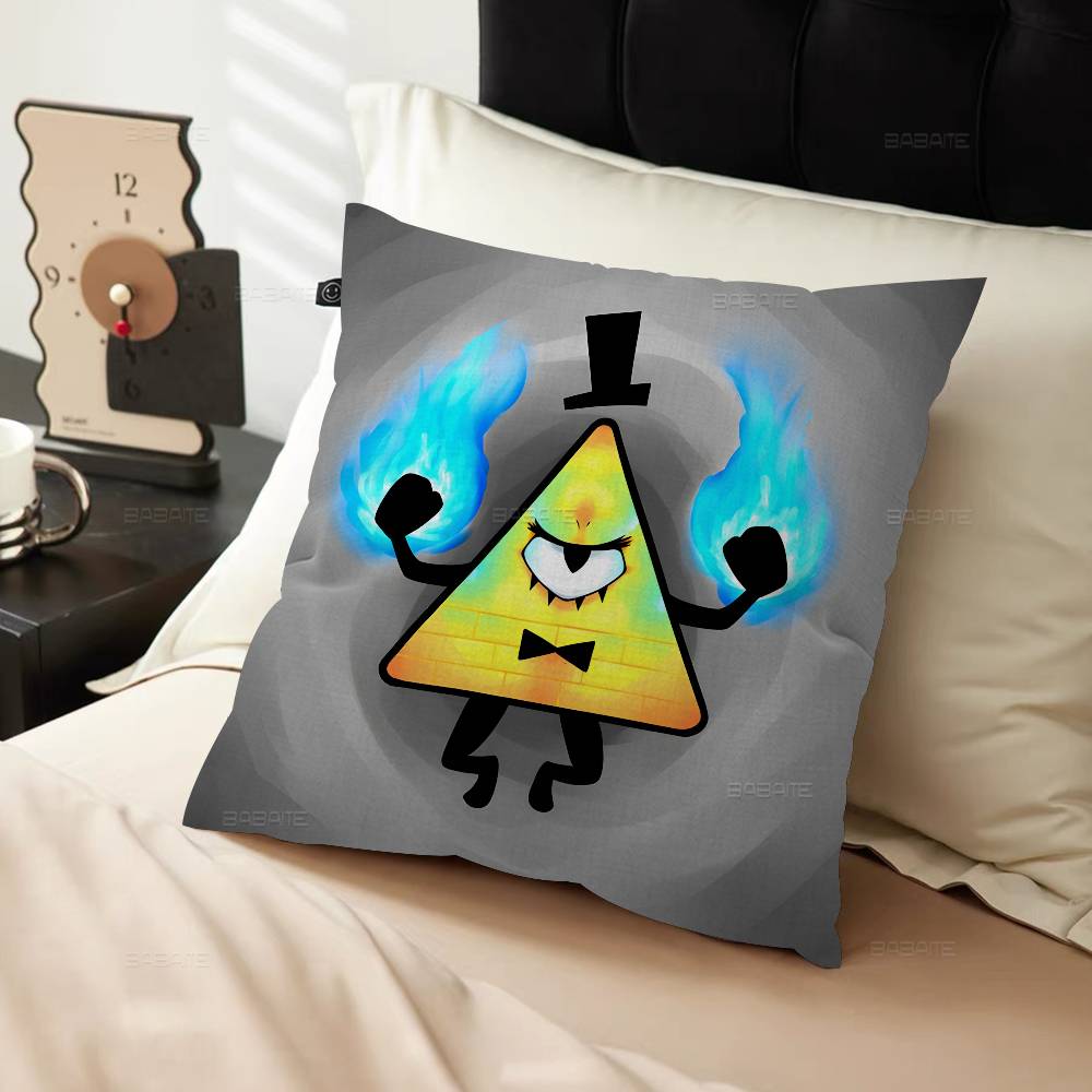 Gravity Falls Bill C-Cipher Cushion Cover Car Throw Pillow Case For Sofa Car Christmas Gift 40x40cm 45x45cm