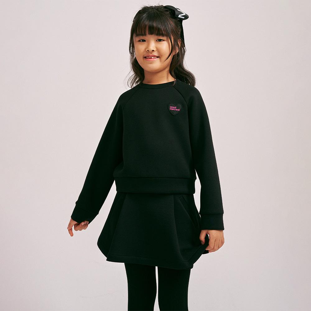 [mardimercredi] KIDS NEOPRENE MINI PANTSKIRT_BLACK