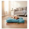 Washable Dog Cushion In the Shape of a Bone 100 X 70 X 15 Cm Blue
