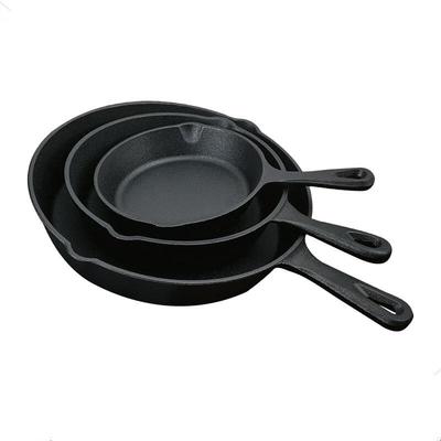 ZISIZ Flat Bottom Non-Stick Frying Pan Set