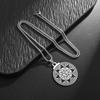 New Stainless Steel Sun Astrology Pendant Creative Neutral Style Necklace Stainless Steel Jewelry Titanium Steel Accessories