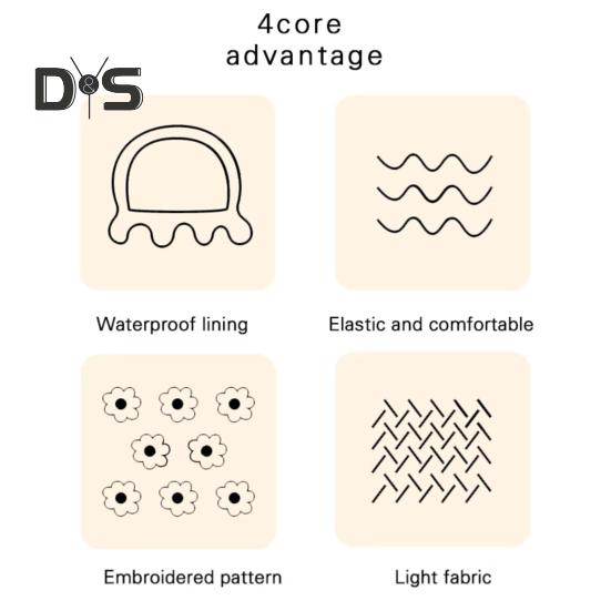 Bonnet de Douche Femme Double Couche Finition Satinée Imperméable Couche Intérieure Protection Cheveux Bonnet de Douche Élastique Chapeau de Maquillage