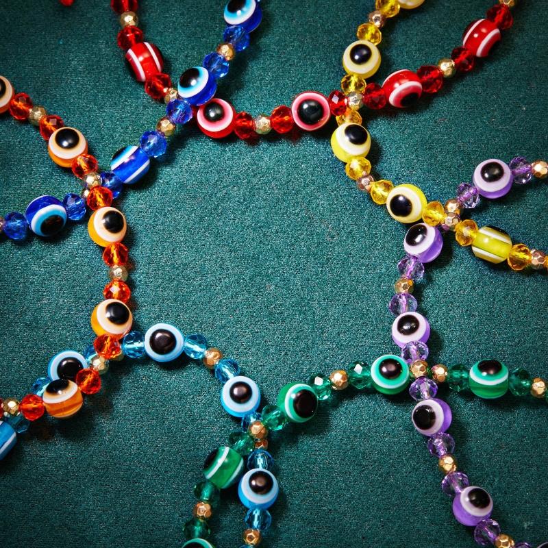 Blaue Augen Perlen Verstellbare Armbänder Türkische Glücksbringer Armbänder für Damen Herren zum Schutz und