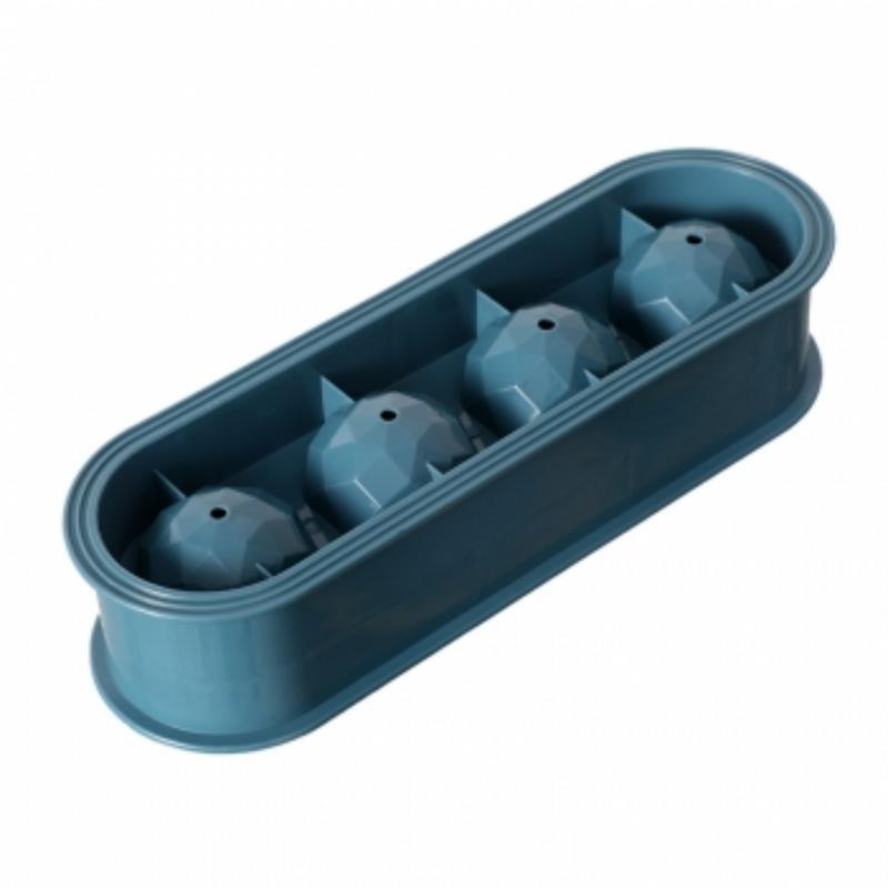 

4-секционная форма для кубиков льда Лето Выберите один самодельный ледогенератор Домашнее изготовление кухонных гаджетов Кухонные принадлежности синий