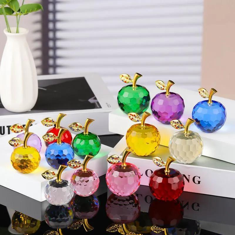 Crystal Apple Ornaments For Home Decor