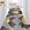 Tappeto Geometrico Nordico per Corridoio Lungo Tappetino Antiscivolo per Scale Passatoia per Hall d'Albergo Tappetini Lavabili per Decorazione Stanza