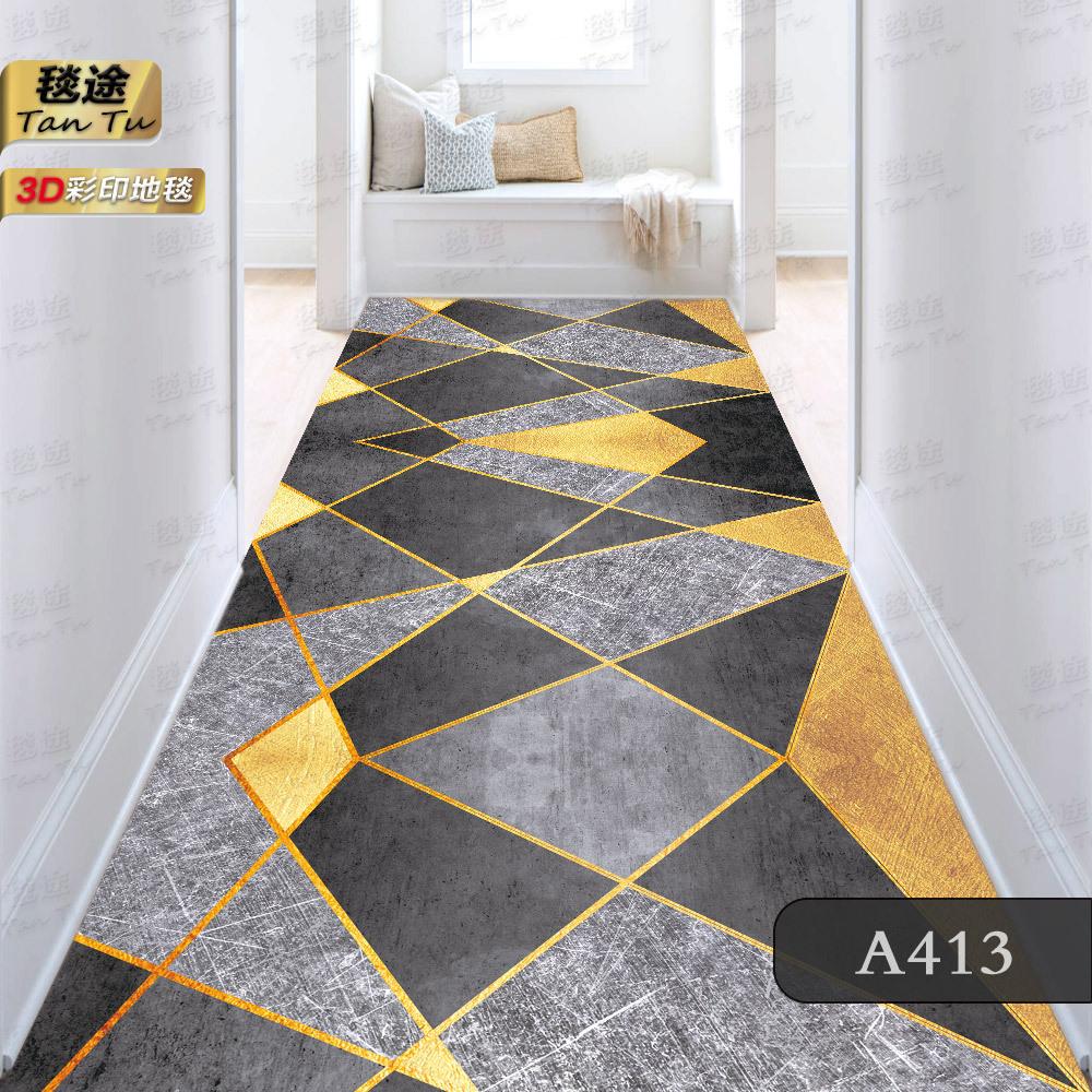 

Ковер для длинного коридора скандинавского геометрического узора, нескользящий коврик для лестницы, ковровая дорожка для прохода в холле отеля, моющийся декор для комнаты, напольные коврики 100X200CM