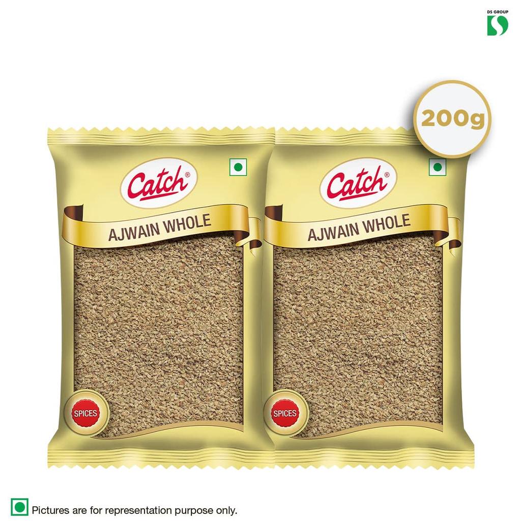 Catch Ajwain Whole Carom Seeds 100 g Pack of 2 for Cooking, Seasoning, and Flavoring – Premium Quality, Aromatic, Natural Digestive Spice