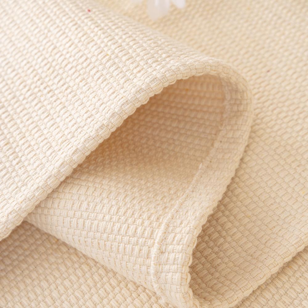 Cotton Thread Knitting Cushion Cover Linen Sofa Seat Protector Cover Four Seasons Universal Couch Mat Anti-slip Cushion Carpets