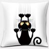 Cartoon Cute Cat Animal Series Printed Pillowcase Decoration Accessories for Holiday Party Living Room Bedroom Home Decor