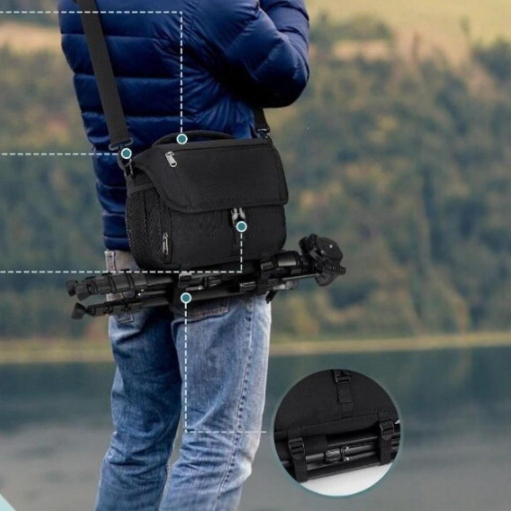 Camera Shoulder Bag Adjustable Mirrorless Compact for Travel