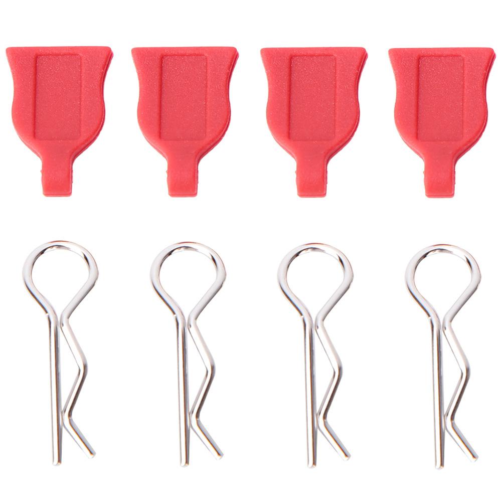 1 10 Shell Buckle with Silicone Pads Clips Drift RC Car Model Modified AccessoriesRed