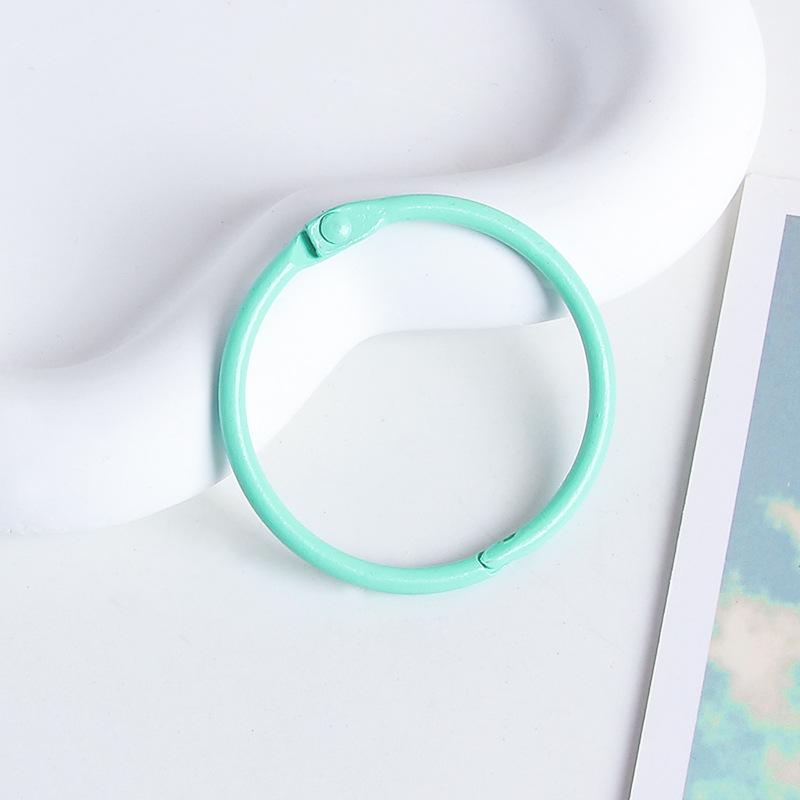 45mm Candy Color Open Card Ring for DIY Jewelry and Keychains