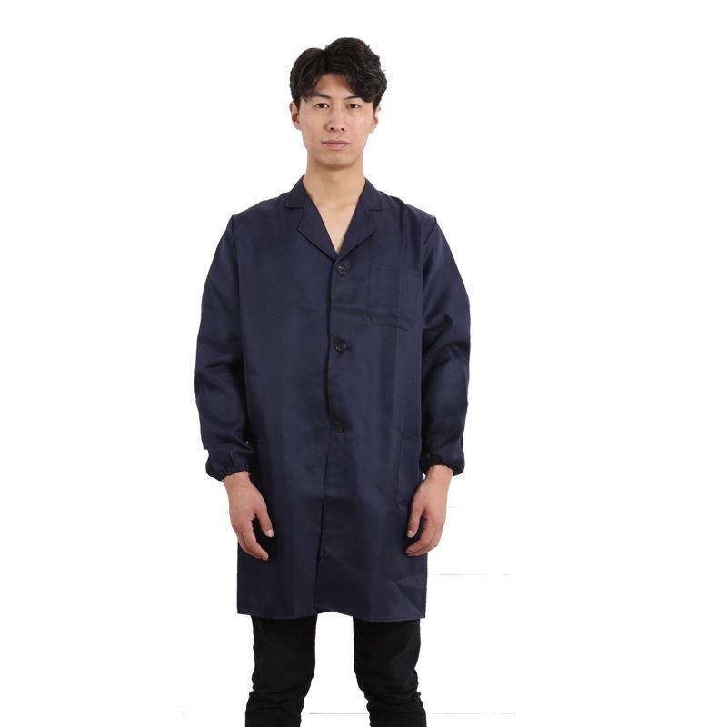 Blue Dustproof Long-Sleeve Work Gown for Men & Women