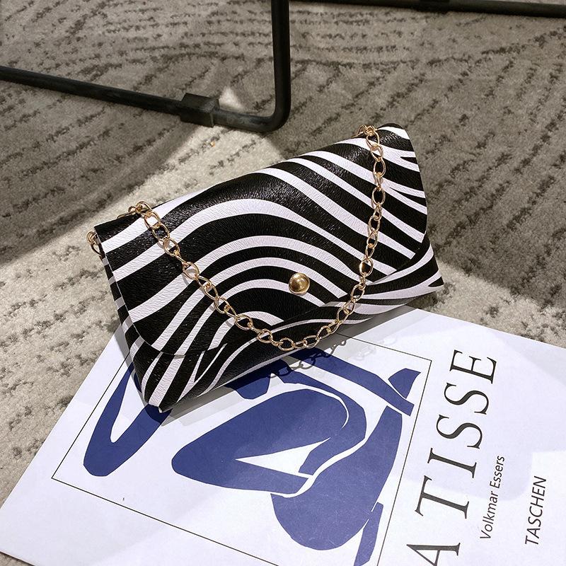 Dámská taška, nová malá ledvinka s leopardím vzorem, trendy módní řetízek, taška přes rameno na mobilní telefon, módní taška přes rameno.