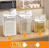 Large Capacity Rice Storage Container: Insect & Moisture-Proof, Transparent Sealed Jar for Grains