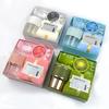 Green Gift Set With Glass Straw Cup Super Soft Towel And Upf 50 Sun Accessory For Corporate Gifts Employee Rewards Holiday Gifts