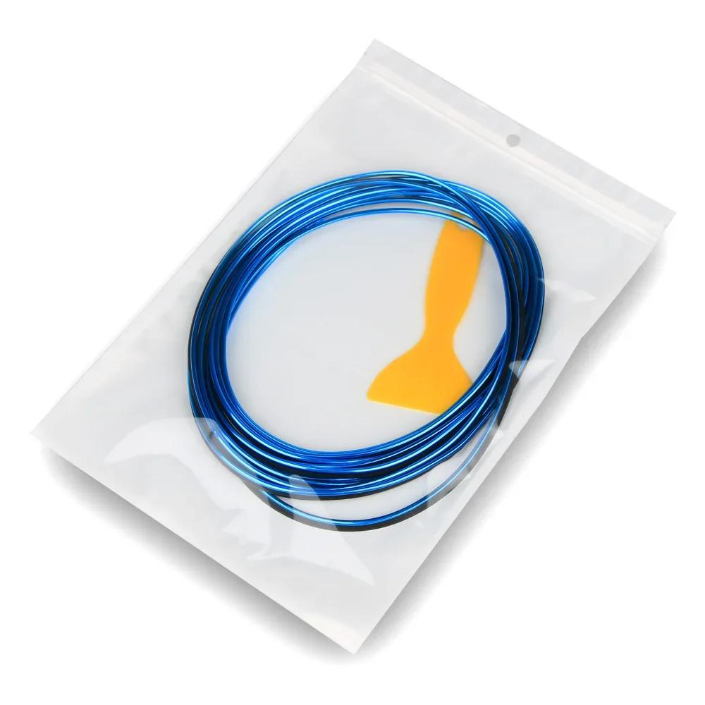 Auto-Zierleisten Streifen DIY Flexibel Kratzfest Linien 5m Dekorationsstreifen Armaturenbrett Auto-Styling Zubehör 202 Für Ein Set