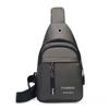 New men's breast bag men's fashion shoulder bag men's and women's sports and leisure chest messenger bag