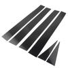 6Pcs Set Pillar Posts Door Trim Black Cover Kit for Toyota Sienna 2004-2010