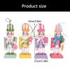  4Pcs Colorful Wooden Rabbit Hanging Decoration 10cm Rabbit Figure Pendant Festival Ornament for Tree Door Wall