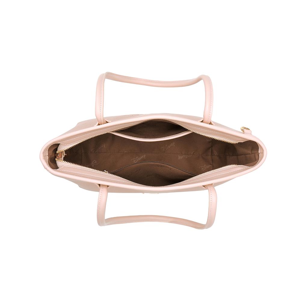 New Disney Winnie The Pooh Series PU Tote Bag, Shopping Bag, Shoulder Bag Regular Women's Apricot/Pink DHF51883-C