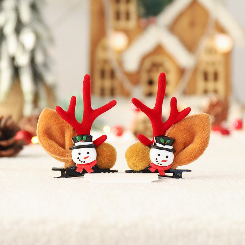 Cute Antlers Dog Cat Kid Hari Accessories Christmas Supplies for Pets Girls Santa Claus Puppy Mascotas Hairpin Hearwear