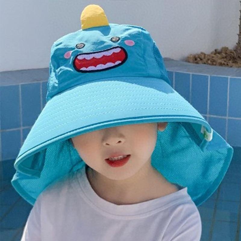 

Летняя уличная шляпа для детей Детская солнцезащитная шляпа для шеи и ушей Защита от солнца Пляжные кепки для детей Мальчики Девочки Кепка-клапан для детей 3-14 years old