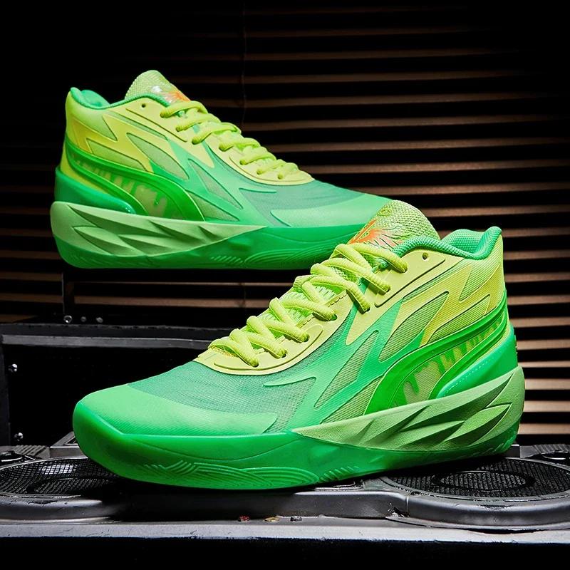 Модные новые мужские баскетбольные кроссовки мужские оригинальные нескользящие спортивные — фото 5