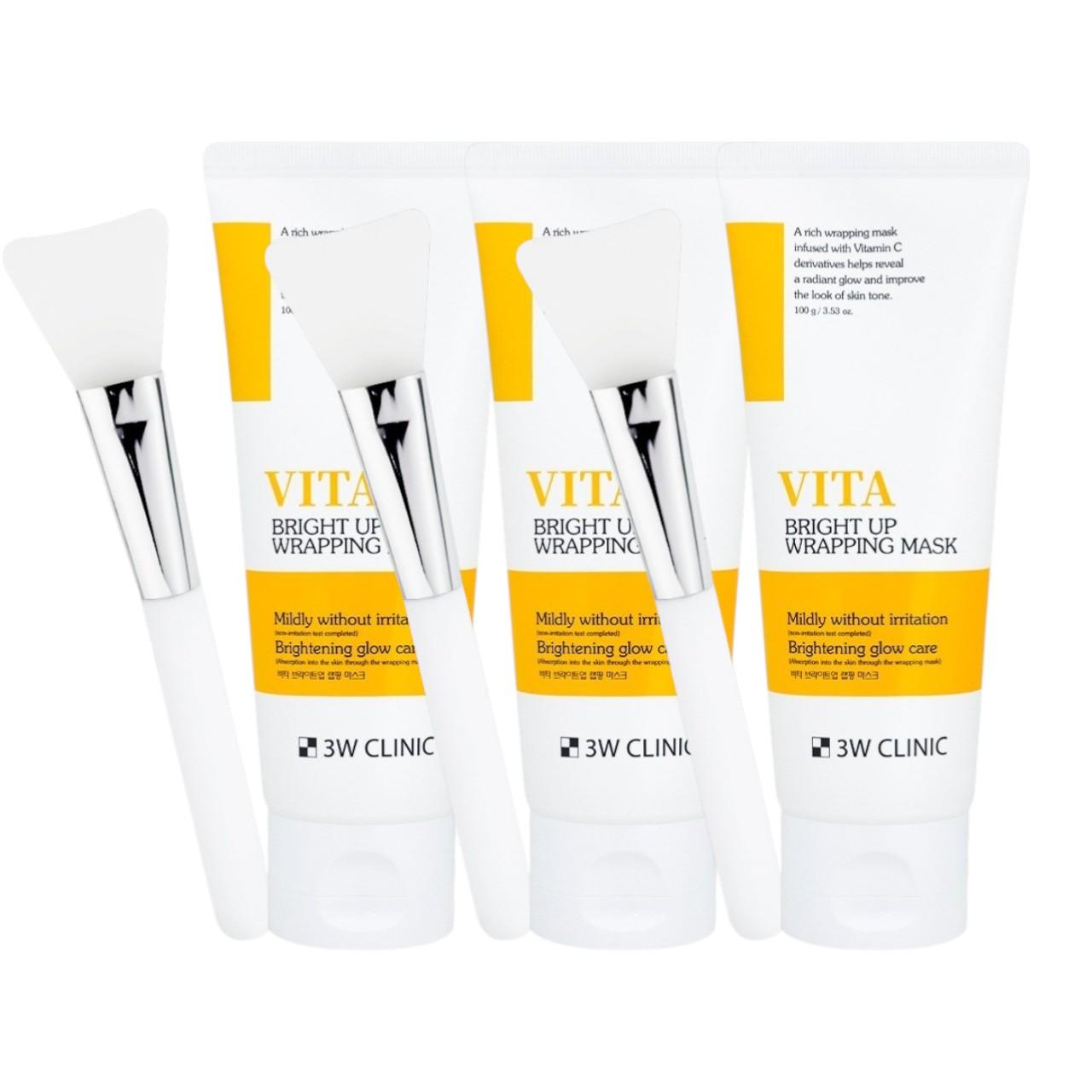 

3W Clinic Vita Bright Up Wrapping Mask Vitamin C Radiance Peel-Off Pack 100g x 3pcs