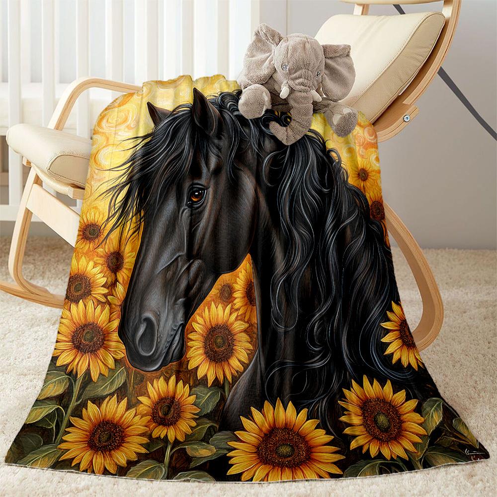 Horse Blanket Ultra-Soft Perfect for Seaside Bedding Chair for All Occasions Stylish Decor Gifts For Family Or Friends