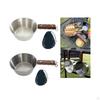 Camping Bowl Cup Compact Kitchenware with Wooden Handle Outdoor Picnic Tableware for