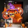 5Pcs Skull Motif Aluminum Foil Balloons Ghost Design Air Inflatable Balloons  Halloween Party