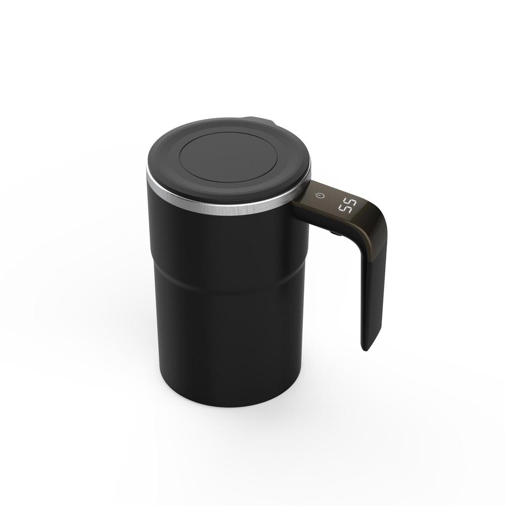 Intelligenter magnetischer Rührbecher: Tragbarer Temperaturmessender Kaffee-, Smoothie- & Protein-Shaker