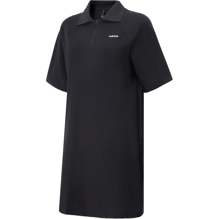Adidas Women s Polo Neck Short Sleeve Casual Dress Black Women JI5651 S