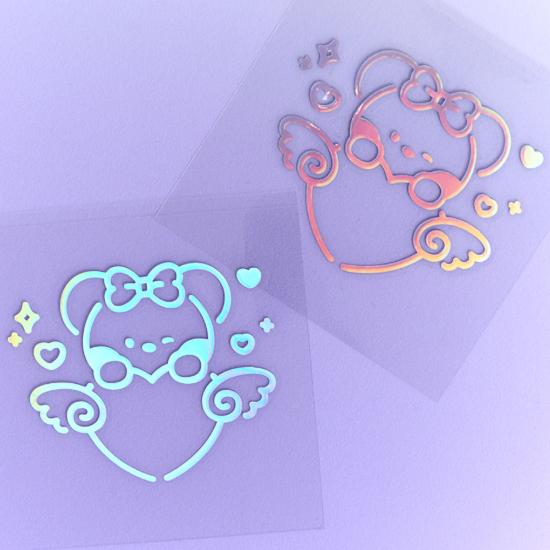 BT21 minini RIBBONED U Hologram Medium Sticker