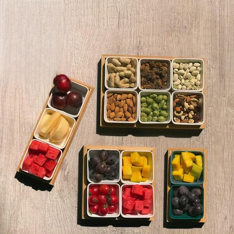 Bamboo Divided Serving Tray