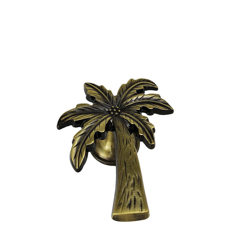Agregue un toque de sofisticación a sus gabinetes con perillas para gabinetes, cajones y manijas decorativas de aleación de metal hechas de palma de coco