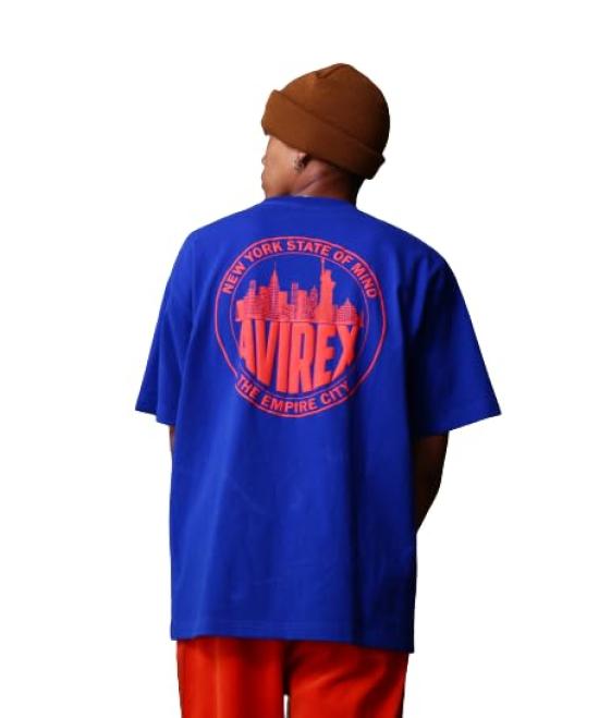 

AVIREX Футболка мужская с коротким рукавом New York City Scape Size Collection, размер M, 110, синяя, 783-3234035