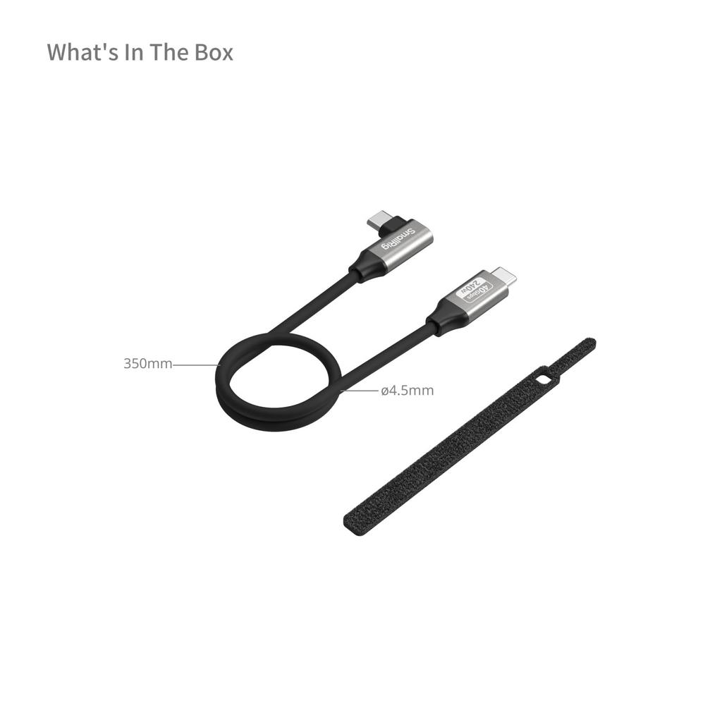 SmallRig Data Cable to 5075 USB-C (Straight Angled, 35cm)