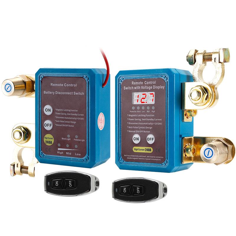 Automobile Battery Remote Disconnect Switch 12V Power Cut-off Switch Power Switch Anti-leakage Leakage Protection Device